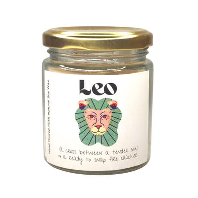 Sun Sign Candles - Leo -Musk Patchouli ( 35+ hrs burn time)